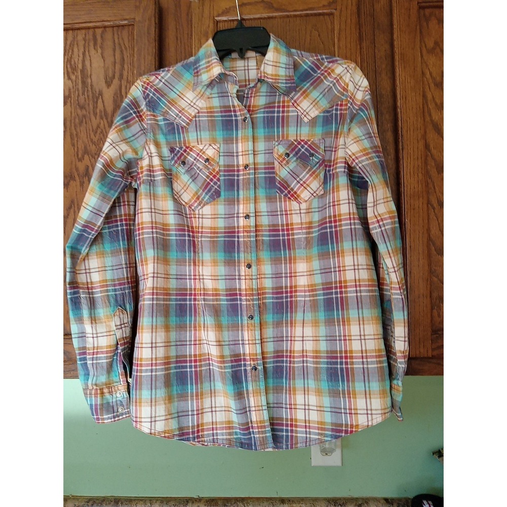 Wrangler Snap Front Western Shirt Small A24